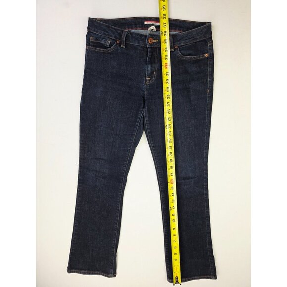 Tommy Hilfiger Size 6S Womens 29 Inch Inseam Bootcut Blue Denim 5 Pocket Jeans - Picture 8 of 12